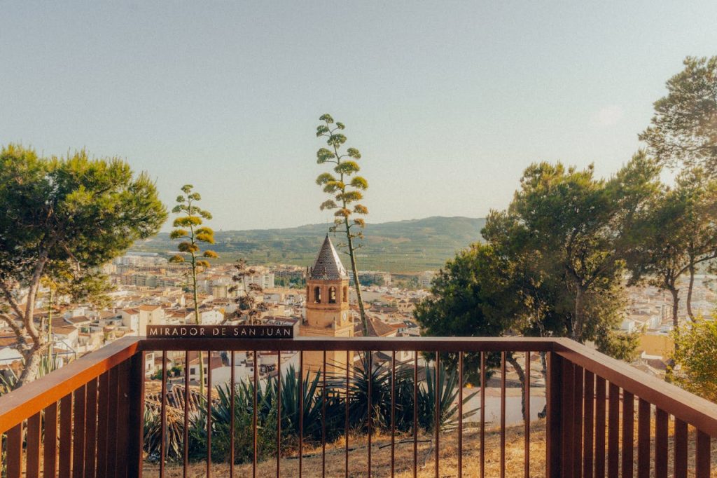 A beautiful view from Mirador de San Juan, capturing the picturesque landscape of Vélez-Málaga, Spain.